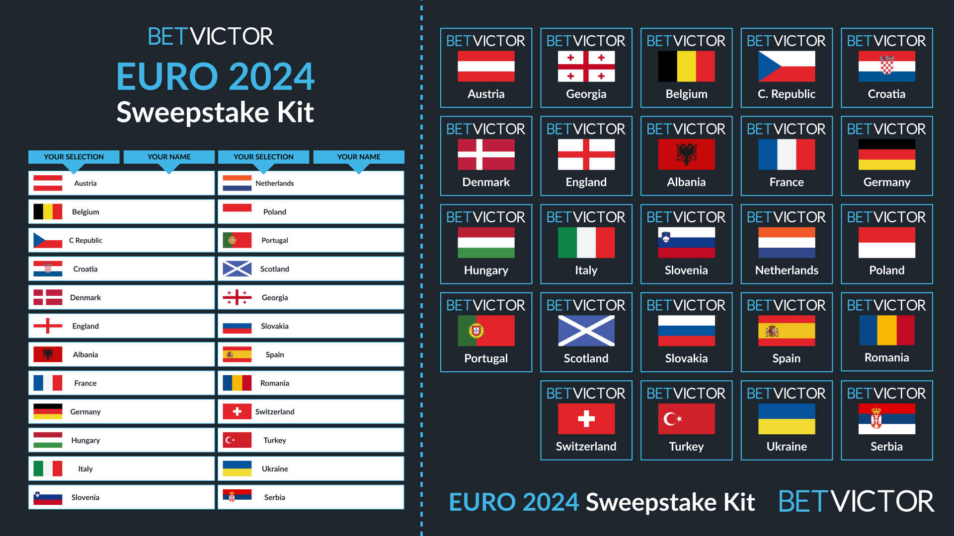 Euro 2024 Sweepstake Kit Download And Print For Free